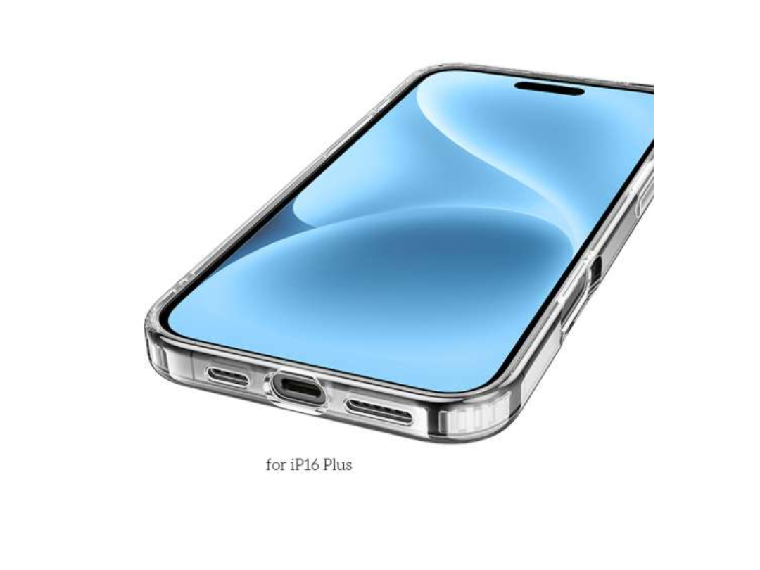 Hoco Magnetic Case for iPhone 16 - Transparent, Wireless Charging Hoco Magnetic Case for iPhone 16 - Transparent, Wireless Charging